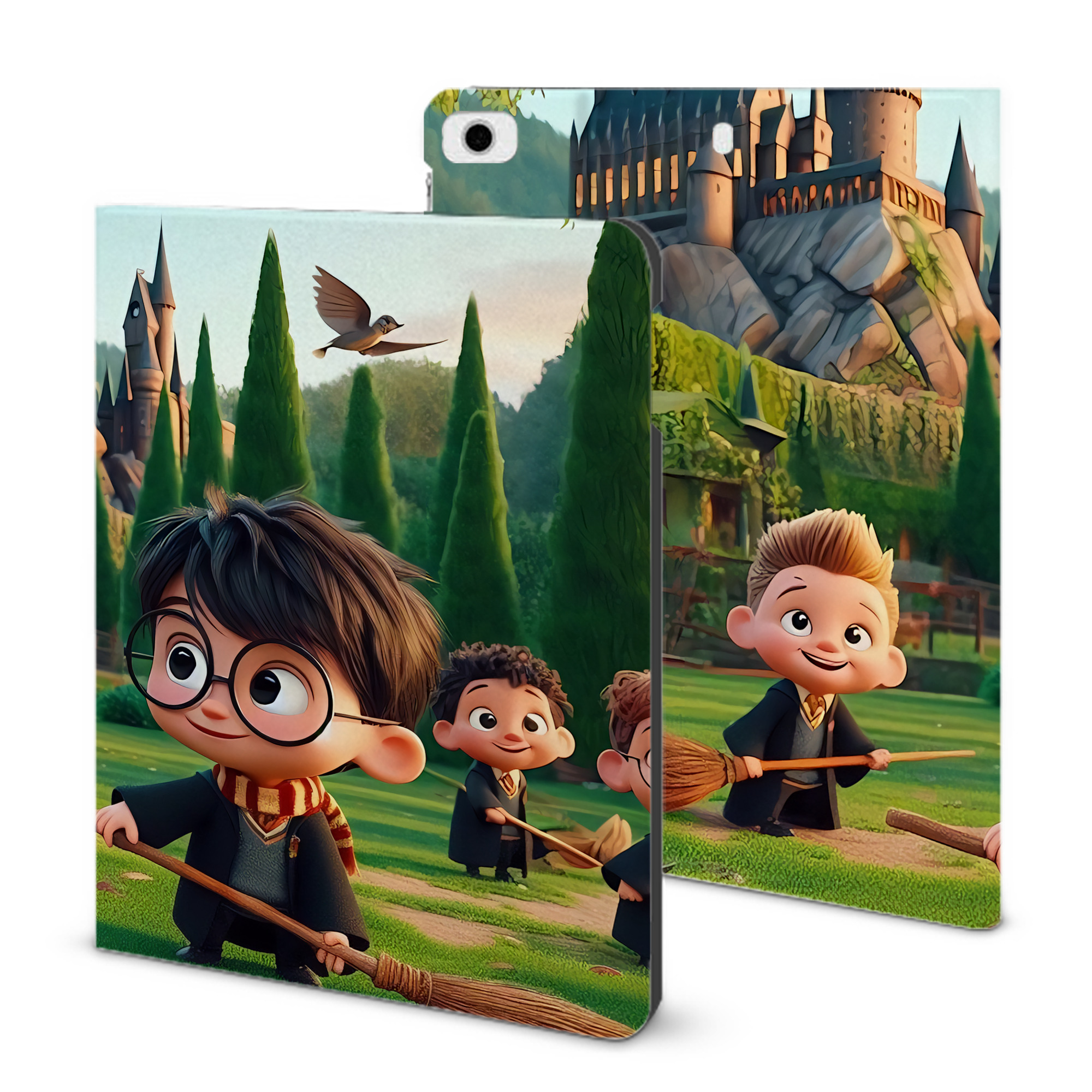 （画像用） Harry Potter ハリー・ポッターシリーズ IPad ケース ブック型 PUレザー TPU 耐衝撃 軽量 薄型 ペン収納なし 全面保護 IPad 各モデル対応